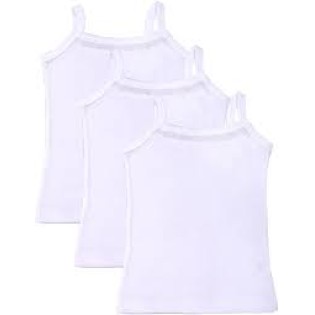 Bodycare Kids Girls' Regular Fit Plain Vest White 100% Cotton KIA80-PC (3PC) Bodycare Kids Girls' Regular Fit Plain Vest White 100% Cotton KIA80-PC (3PC)